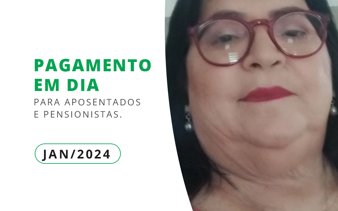 Pagamento de Janeiro na conta