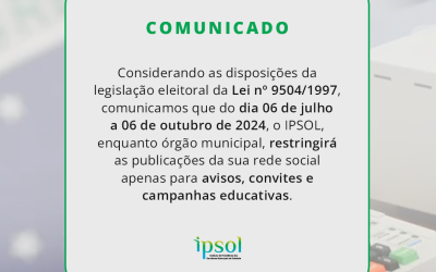 COMUNICADO ELEIÇÕES