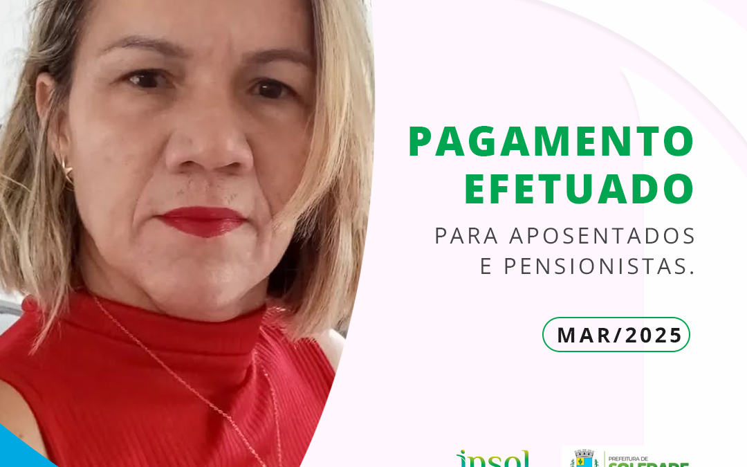 PAGAMENTO EM DIA MARÇO