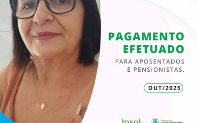PAGAMENTO EM DIA – OUTUBRO