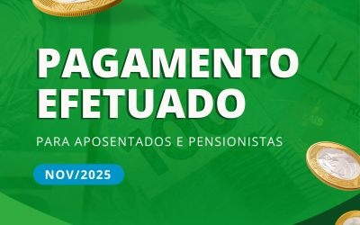PAGAMENTO EM DIA – NOVEMBRO
